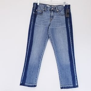 Mossimo Medium denim wash boyfriend crop jeans